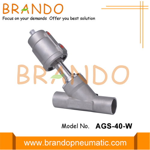 DN40 Soupdice pneumatique à angle de siège avec actionneur