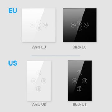 Tuya US/EU Smart WIFI Switch ze szkłem dotykowym - kontrola głosu dla Google Home i Alexa