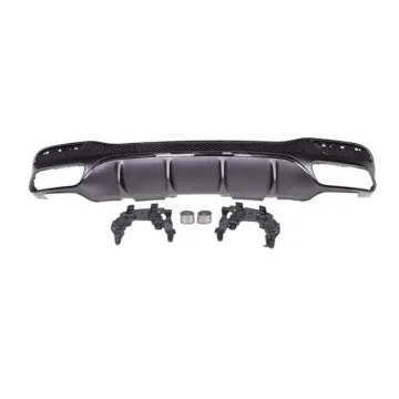 GLE63 AMG Style Rear Diffuser with Silver Black Tips for BENZ W166 GLE 2016+