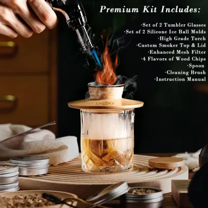 Whiskey Bourbon Drinks & Food Old Fashioned Smoker Kit