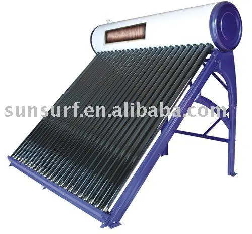 Integrative vuacuum tube Solar Water Heater with copper coiler (CE)