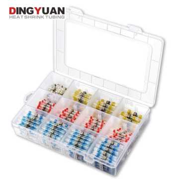 DINGYUAN 250PCS Insulated Marine Automotive Solder Seal Wire Connectors Kit
