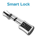 WiFi Fingerprint Tuya Cylinder Lock Tuya APP Biometric Electronic Smart Door Lock Digital Keypad Code Keyless Lock