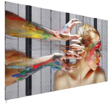 RMGLED Indoor P2.84/P5.68 Floor Mounted Mesh Transparent LED Display