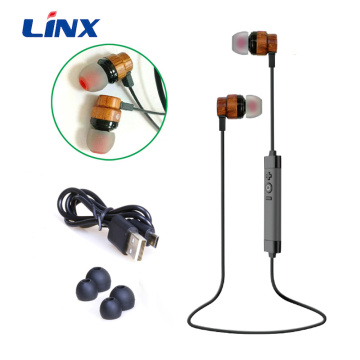 Factory wholesale real Wooden Wireless earphones