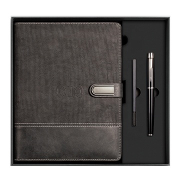 Wireless Charging Business Power Bank and A5 Notebook Gift Set: Wholesale Pricing Available