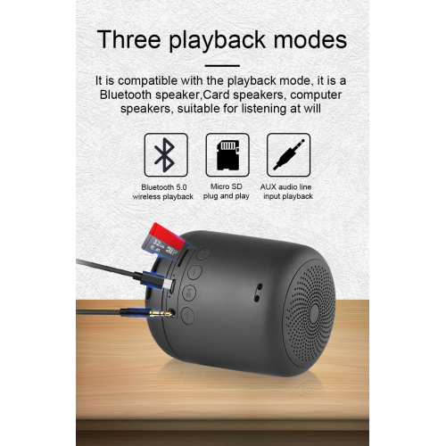 FMラジオを搭載した携帯用無線Bluetoothミニスピーカー