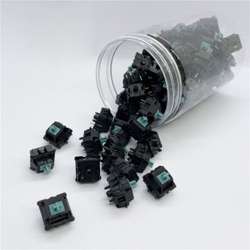 Jwick JWK T1 V2 Schwere taktile grün-blau geschmierte 67G 5-polige Hotswap-Schalter für mechanische Tastaturen