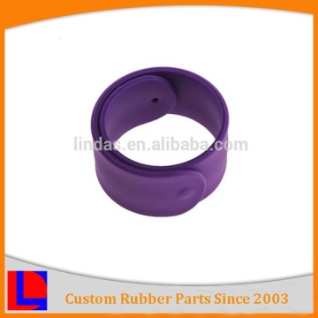 Custom made silicone slap bracelet