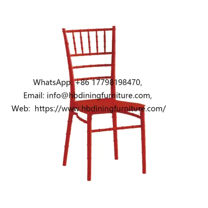 Tiffany red plastic dining room chair