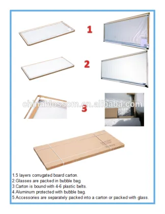 Tempered glass shower enclosure guardian door parts