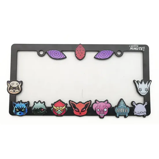 Custom Stainless Steel Carbon Fiber European License Plate Frame