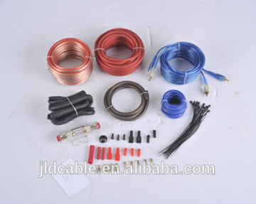 8GA car amplifier wiring kits transparent speaker cable for car subwoofer