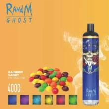 Randm Ghost LED Light Light يمكن التخلص منه Vape Pod قابلة لإعادة الشحن