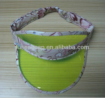 Kids Plastic PVC Sun Visor, plastic visor