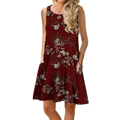 Fashion Women Clothing Floral Printed Dress Vestido Women Dresses