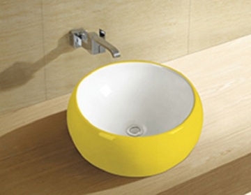 Sanitary Ware Di Atas Kaunter Latar Belakang Artik Berwarna