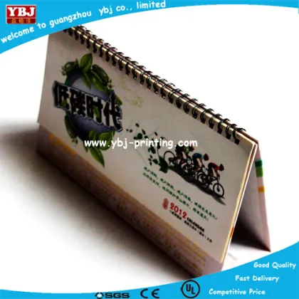 Custom Printing Paper Desk Calendar with Note Pad