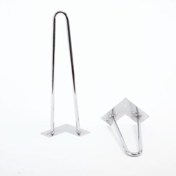 Heavy Duty metal chrome hairpin legs