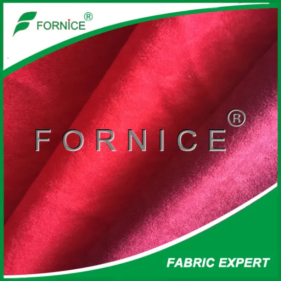 manufacture China 100 polyester warp knitted brused velvet for back fabric
