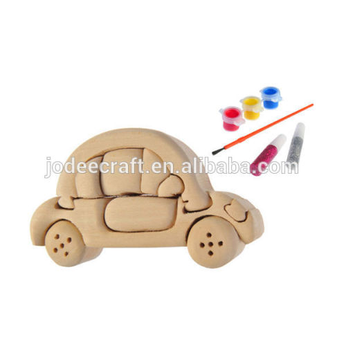 3D wooden craft puzzle beetle