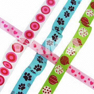 Decorative Ribbon, Garment Webbing, Printed Ribbons with Excellent Printing, Perfect for Decoration