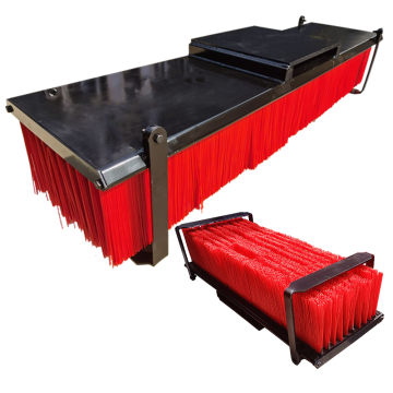  Heavy Duty Forklift Attachment: Yard Sweeper Cleaning Brush for Warehouse Sweeping 