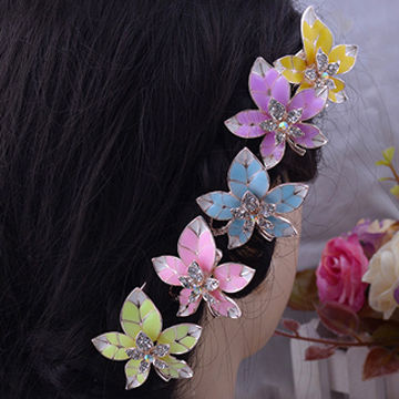 Yellow flower designer fashion insider hotsale hairpins,stock available,OEM/ODM/small order acceptedNew