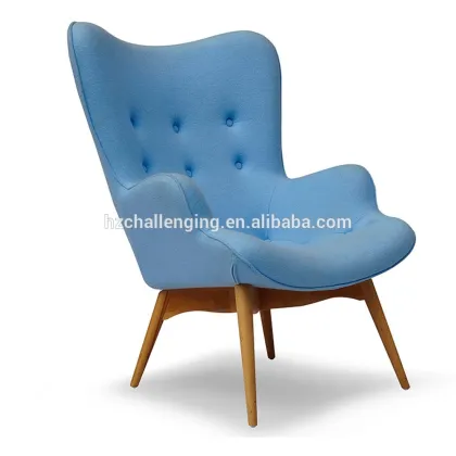 L007 Grant featherston contour lounge chair with ottoman