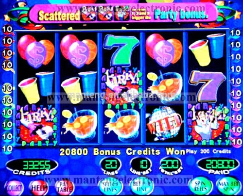 WMS Super Jackpot Party Casino Game Board