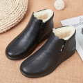 Warm soft soled mom shoes in winter