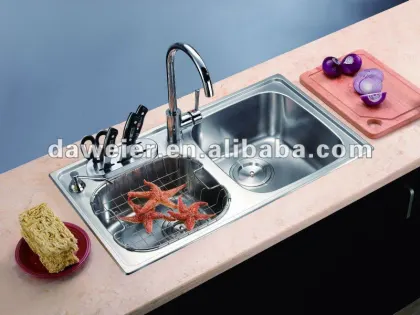 CK229 Stainless Steel Double bowls franke kitchen sinks