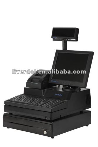 Hot sale POS terminal with 12" LCD display and 58mm thermal printer