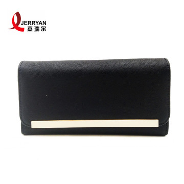 High Quality Black Leather Travel Purse Wallets