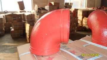 Painted Roll Grooved Fittings DN40 90 degree Elbow