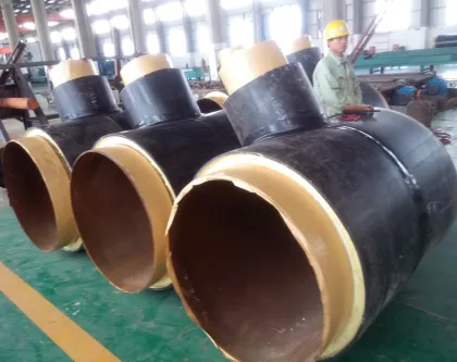 polyurethane insulation pipeline tee pipe fitting