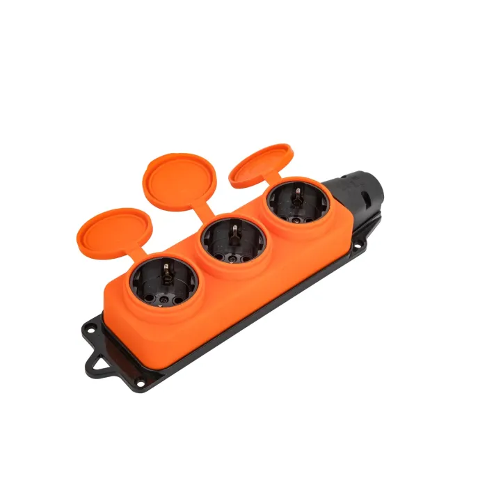 Soket Listrik Tahan Air 16A 250V AC dengan Penutup