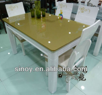 green back painted glass table top board from Sinoy Mirror,China