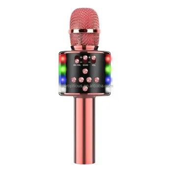 Wholesale D168 HIFI Stereo Microphone - Portable Bluetooth Karaoke Microphone for Parties