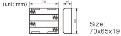 FBCB1143-1 battery holder