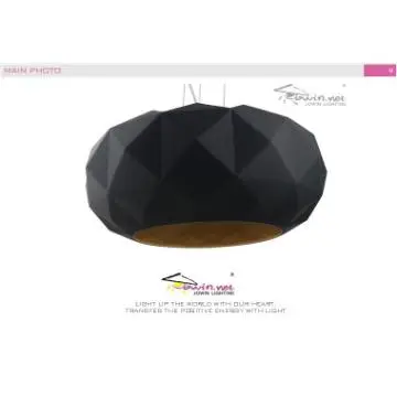 Modern Black Lampshade Indoor Glass Pendant Lamp