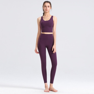 Conjuntos de yoga ropa color sólido