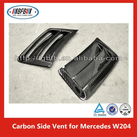 Car Air Intake Flow Vent Fender Decoration Side Hood Cover Badge for Mercedes C class W204