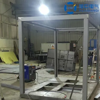 European box-type substation - frame production