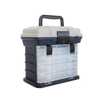 Custom Large Capacity Multifunction 4-Layer Fishing Tackle Box - PVC Lure Storage