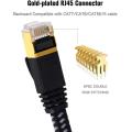 Câbles de raccordement RJ45 Cat7 tressés plats