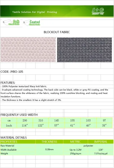 250gsm fireproof Full shelter knitted printing blockout fabric
