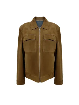 Women's brown suede jacket