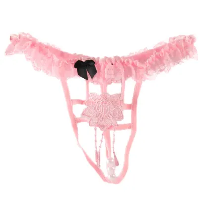 Lace Pearl Low Rise Thong