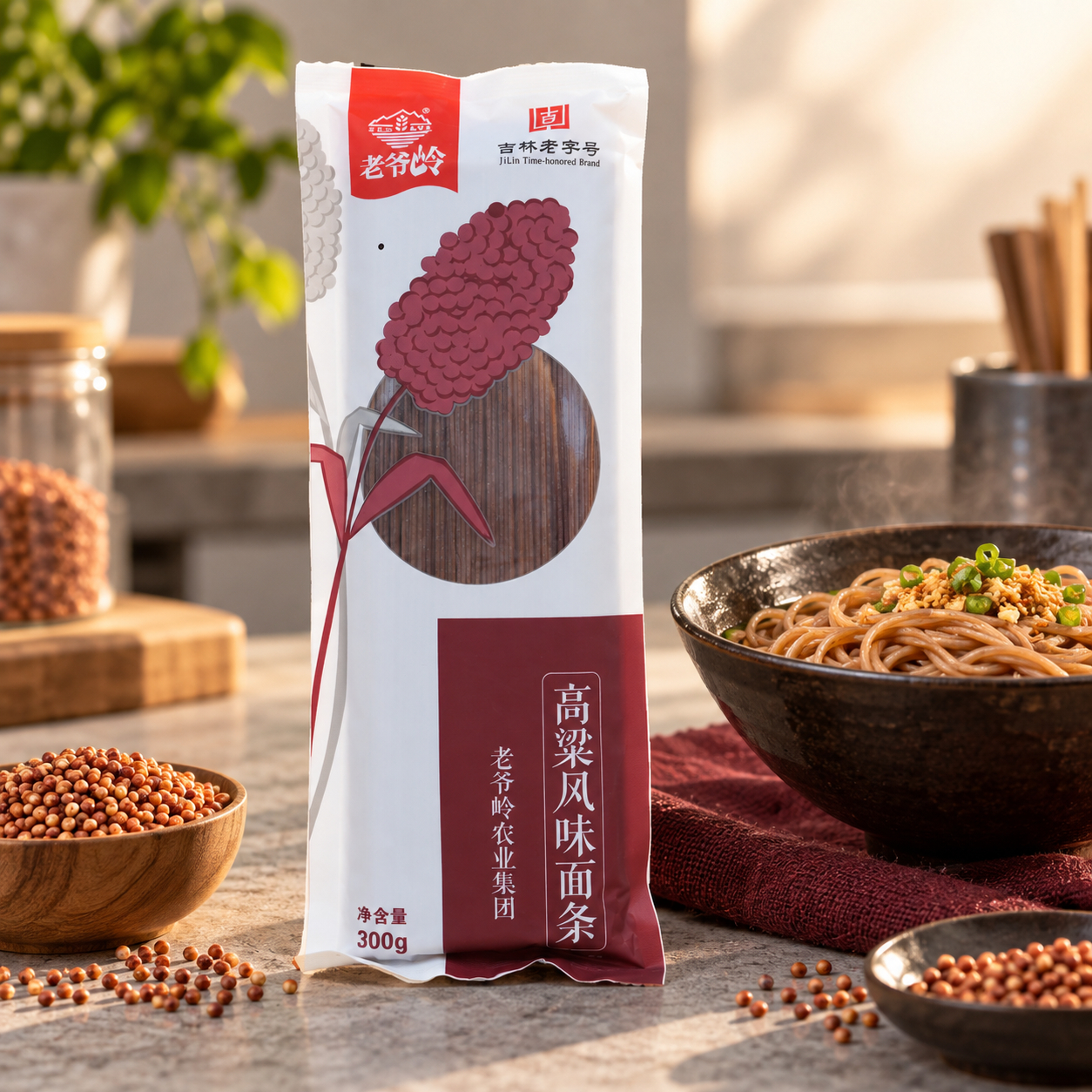 Half cooked sorghum noodles4